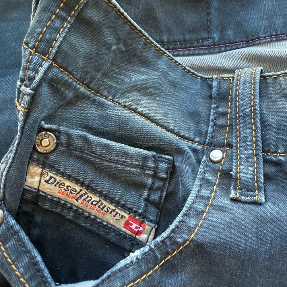 Diesel Industry Super Slim Skinny Low Waist Jeans Size 24 - Picture 5 of 8